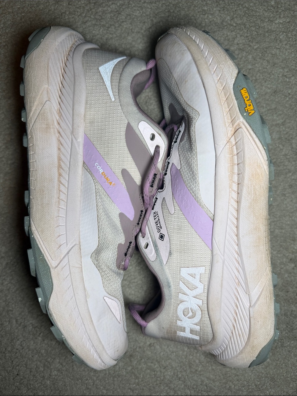 Hoka Transport Women's Light Pink and Lavender Hiking Shoes - Picture 11 of 15